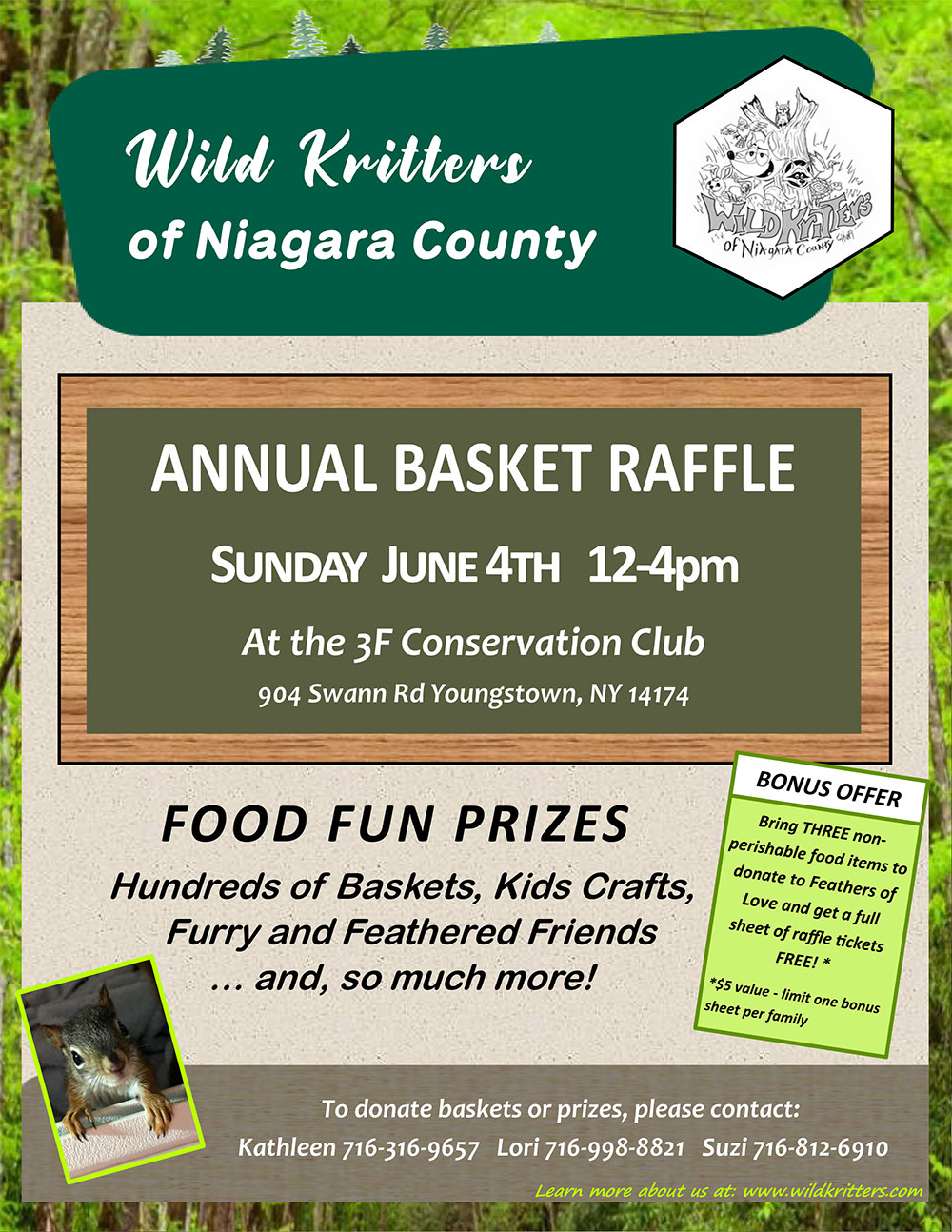Basket Raffle Flyer
